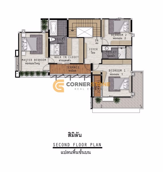 Picture of บ้าน 3 ห้องนอน ในโครงการ Tropical Village 2 Huay Yai ตั้งอยู่ที่ ห้วยใหญ่