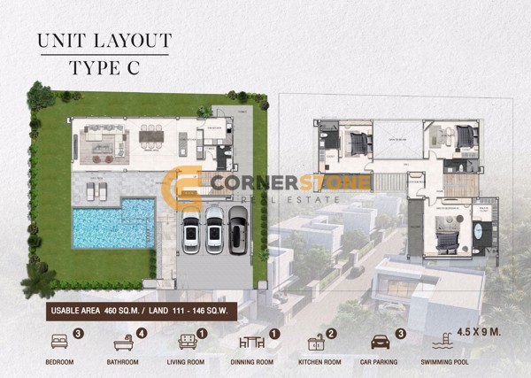 Picture of 4 bedroom House in D Space 2 Huay Yai Huay Yai