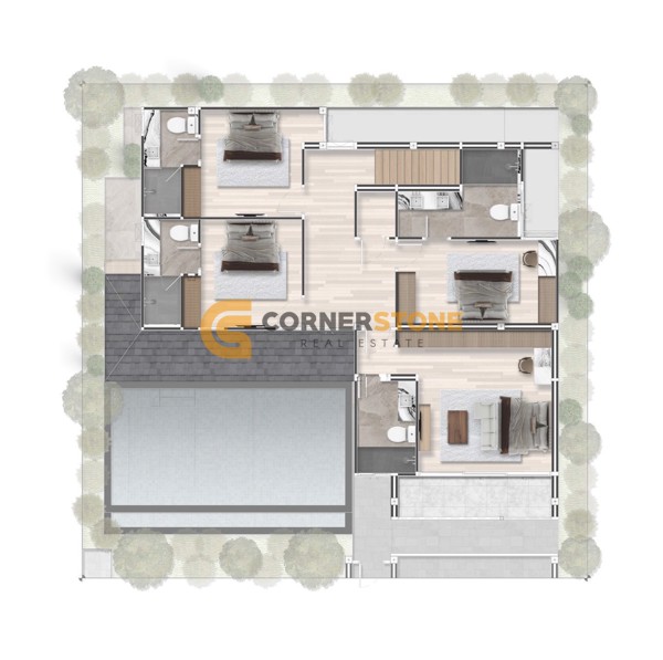 Picture of 4 bedroom House in Zensiri Estates Jomtien Jomtien Beach